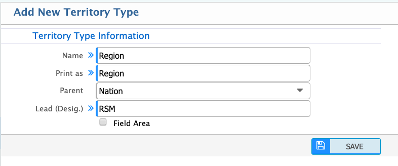 Sub Type Add Corresponding Designation Code